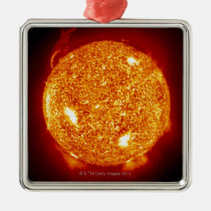 Sun with solar flares metal tree decoration