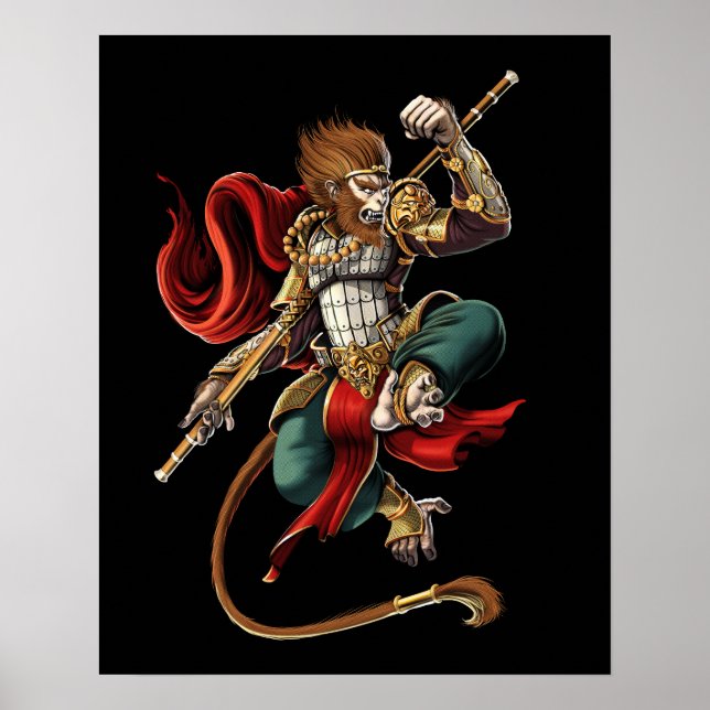 Sun Wukong Chinese Monkey King Poster (Front)