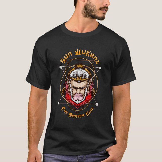 Sun Wukong Monkey King Chinese Myth For Wuxia Kung T-Shirt (Front)