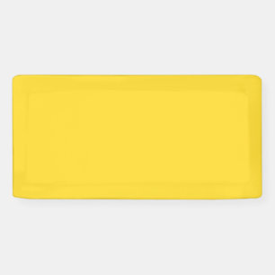 Sun Yellow Solid Colour Classic Elegant Banner