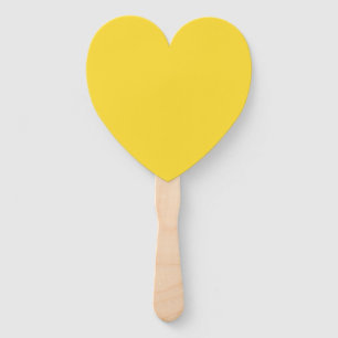 Sun Yellow Solid Colour Classic Elegant Hand Fan