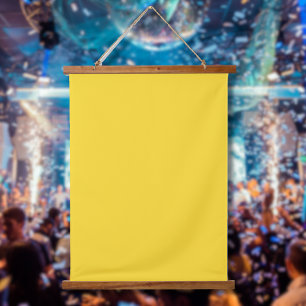 Sun Yellow Solid Colour   Classic Elegant Hanging Tapestry