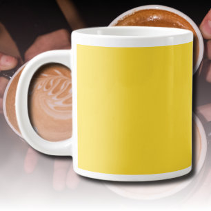 Sun Yellow Solid Colour Classic Elegant Large Coffee Mug