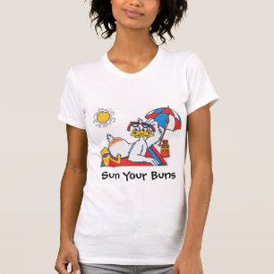 Sun Your Buns Vacation Humour T-Shirt