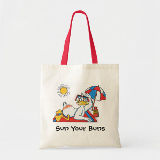 Sun Your Buns Vacation Humour Tote Bag