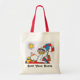Sun Your Buns Vacation Humour Tote Bag
