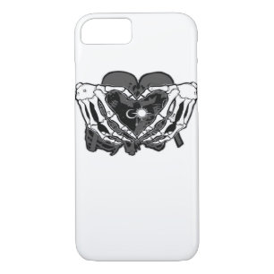 Sunand~1 - Skeleton Heart Hands  Case-Mate iPhone Case