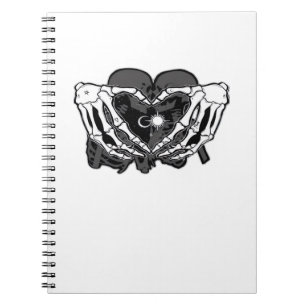 Sunand~1 - Skeleton Heart Hands  Notebook