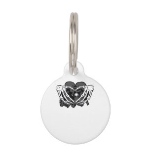 Sunand~1 - Skeleton Heart Hands  Pet Tag