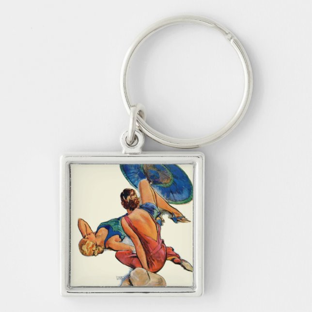 Sunbathers Key Ring (Front)