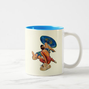 Sunbathers Two-Tone Coffee Mug
