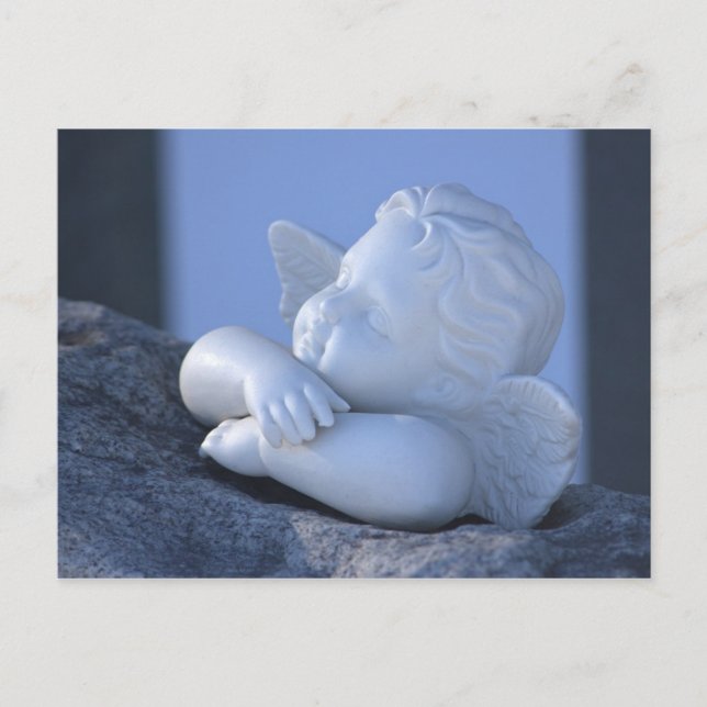 Sunbathing angel Sweet cherub figurine CC0115  Postcard (Front)