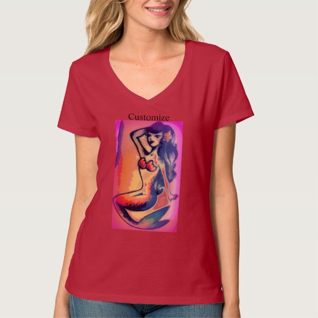 sunbathing mermaid tank top (Front)