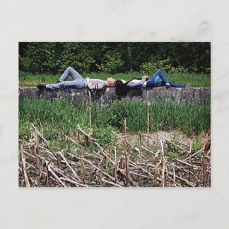 Sunbathing - Shift by Richard Serra Postcard