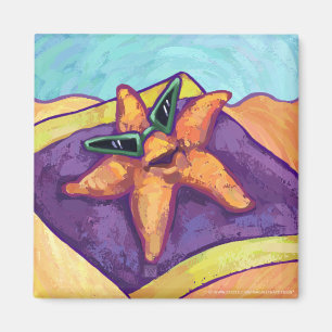 Sunbathing Starfish Magnet