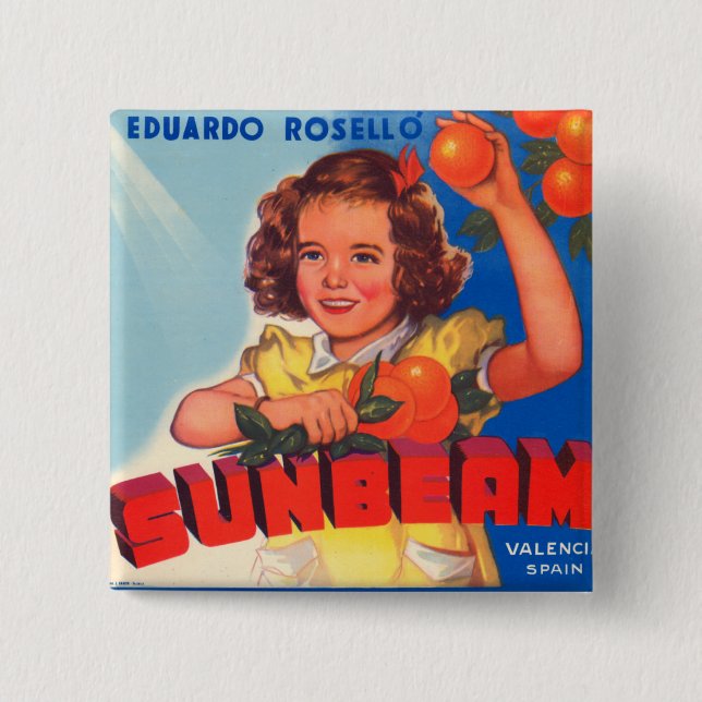 Sunbeam 15 Cm Square Badge (Front)