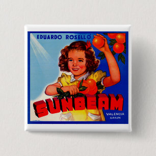 Sunbeam 15 Cm Square Badge
