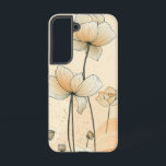 Sunbeam Blossom Phone Case<br><div class="desc">A lone flower catches the light of dawn, illustrated in a clean and minimal style that radiates quiet charm and elegance.</div>