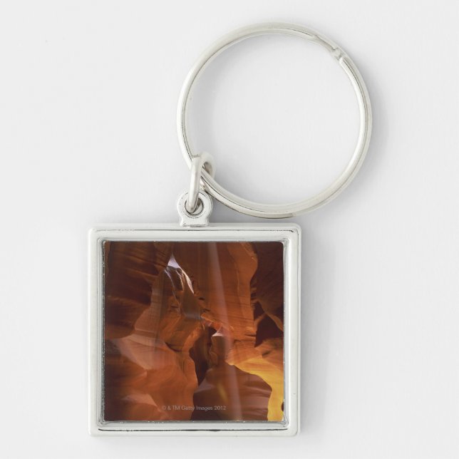 Sunbeam hitting tumbleweed on canyon floor key ring (Front)