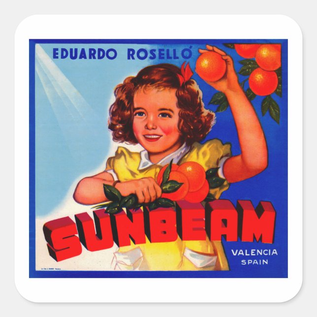 Sunbeam Square Sticker (Front)