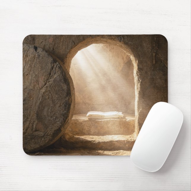 Sunbeams In an Empty Tomb Mouse Pad (With Mouse)