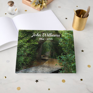 Sunbeams in Woods for Memorial Guest Book