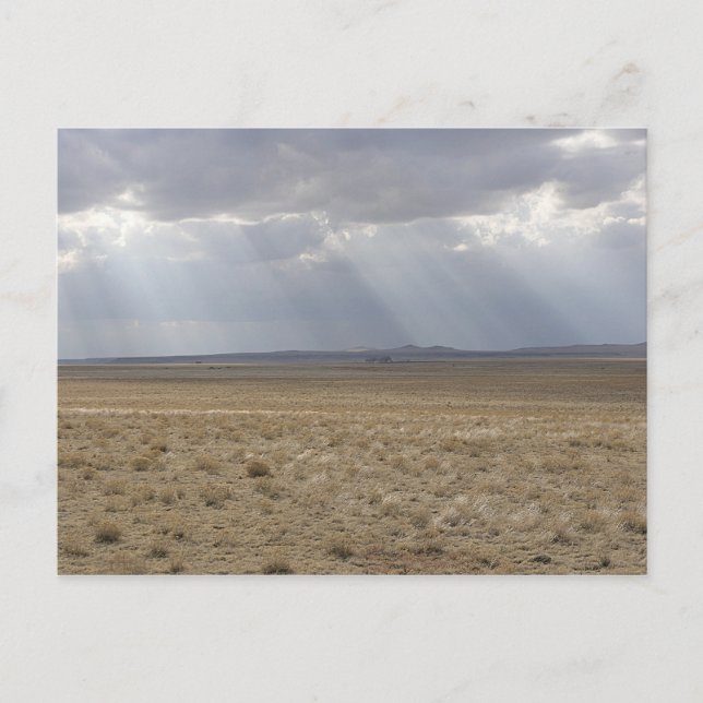 Sunbeams Over The Plain Postcard (Front)