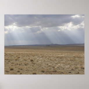 Sunbeams Over The Plain Poster