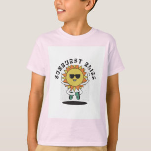 Sunbrust Bliss Happy Sun Kids T-Shirt 