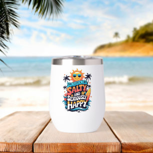 Sunburned Salty and Happy – Retro Beach Vibes