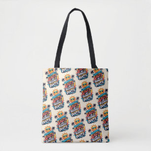 Sunburned Salty and Happy – Retro Beach Vibes Tote Bag