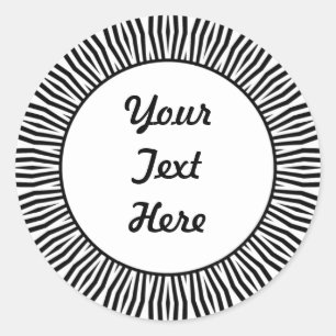 SunBurst 02 Classic Round Sticker