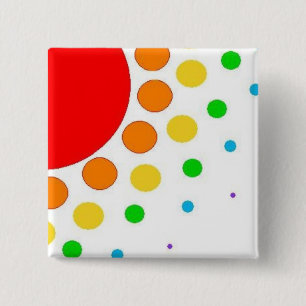 Sunburst 15 Cm Square Badge