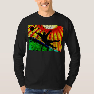 Sunburst and Net Soccer Goalie T-Shirt