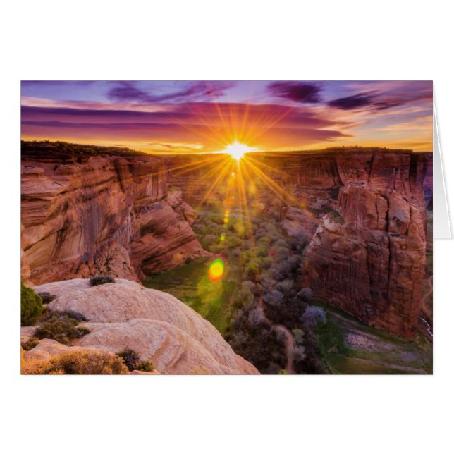 Sunburst at Canyon de Chelly, AZ (Front Horizontal)