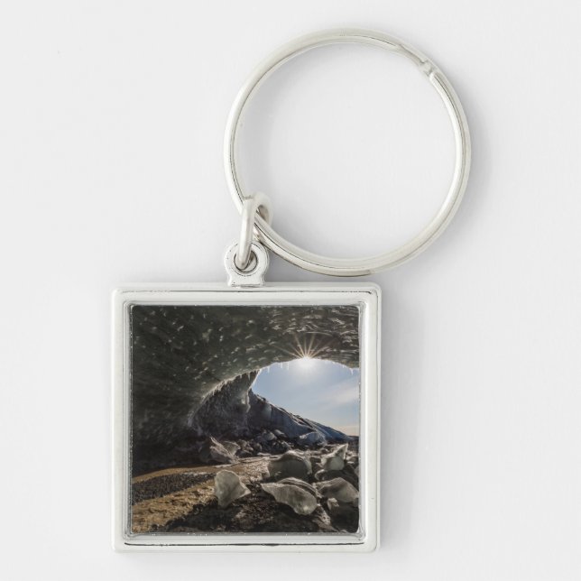 Sunburst at ice cave entrance key ring (Front)