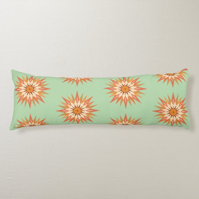 Sunburst Boho Body Pillow (Front)