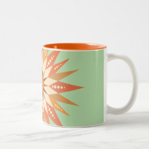 Sunburst Boho Two-Tone Coffee Mug