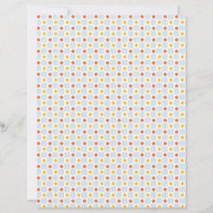 Sunburst Chequerboard Scrapbook Paper - S
