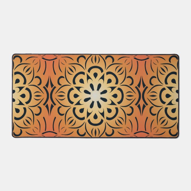 Sunburst Mandala Desk Mat (Front)
