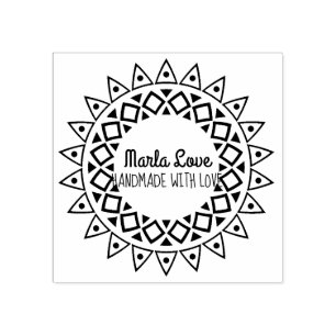 SUNBURST Return Address Stamp