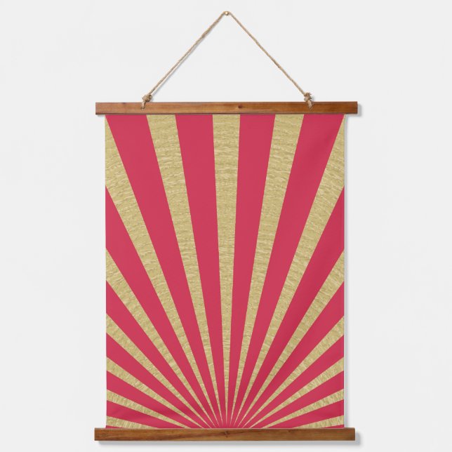 Sunburst stripes posters hanging tapestry (Front)