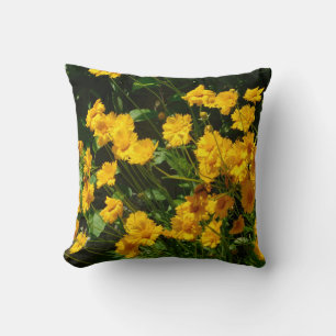 Sunburst Sunflowers (Coreopsis) Pillow