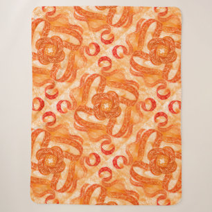 Sunburst Swirl Boho Sherpa Blanket