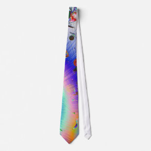Sunburst White Frame Tie