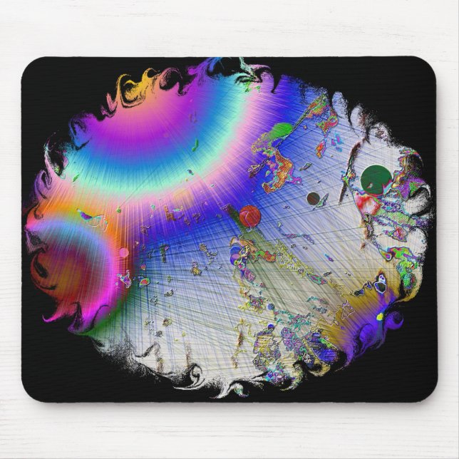 Sunburst with Oval Frame Mouse Pad (Front)