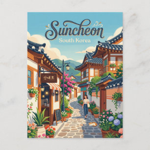 Suncheon Alley South Korea Postcard