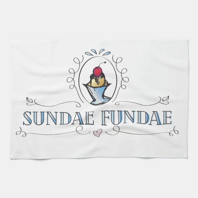 sundae dish towel (Horizontal)