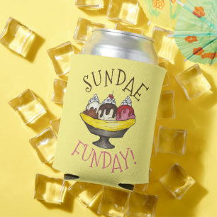 SUNDAE FUNDAY Banana Split Ice Cream Social Can Cooler