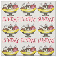 SUNDAE (SUNDAY) FUNDAY Ice Cream Banana Split Food